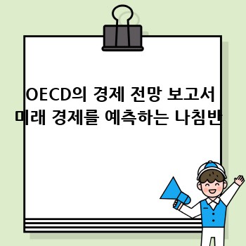 OECD의 경제 전망 보고서 미래 경제를 예측하는 나침반 