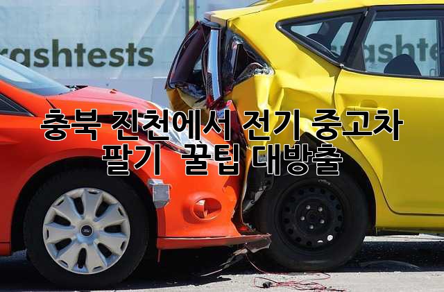 충북 진천에서 전기 중고차 팔기! 🚗💨 꿀팁 대방출