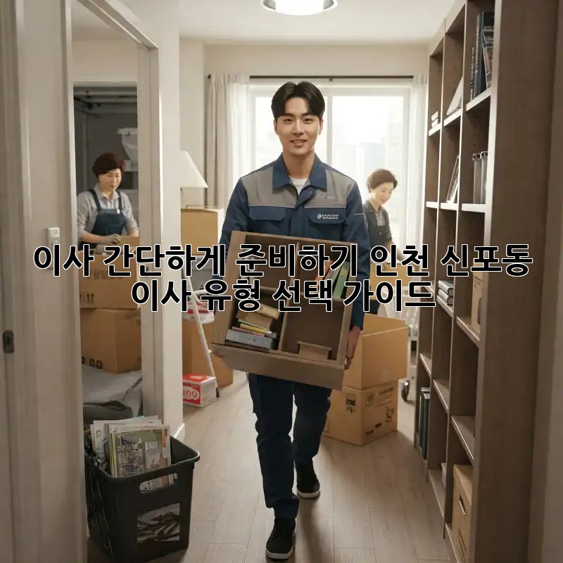 이사 간단하게 준비하기: 인천 신포동 이사 유형 선택 가이드
