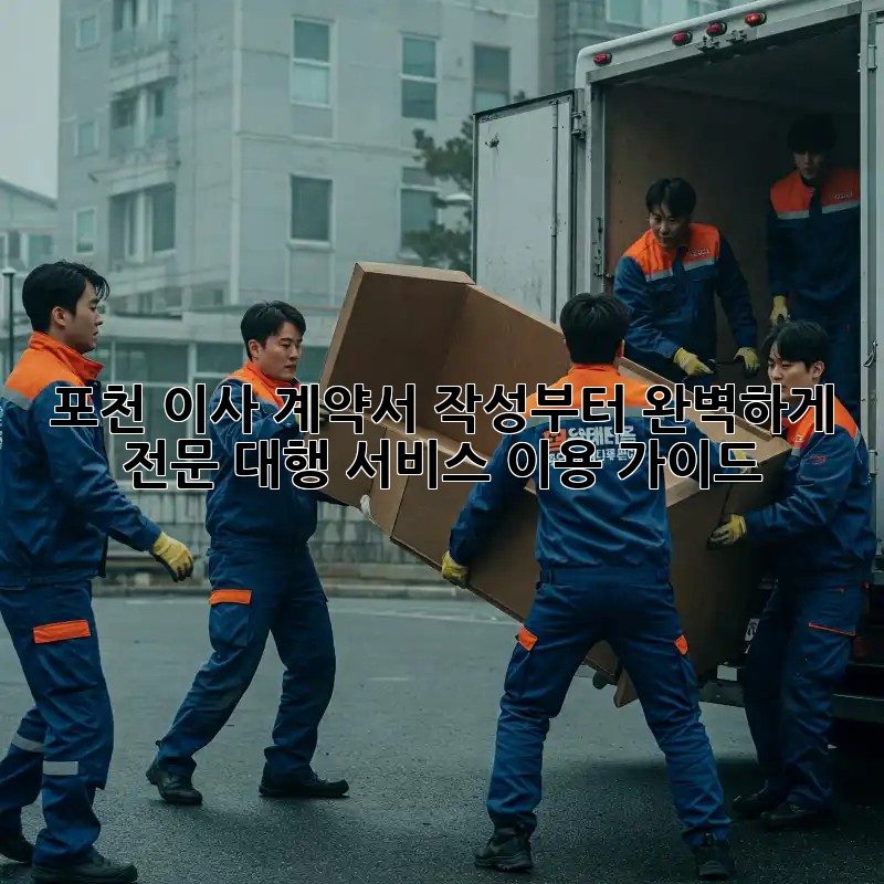 포천 이사, 계약서 작성부터 완벽하게! 전문 대행 서비스 이용 가이드