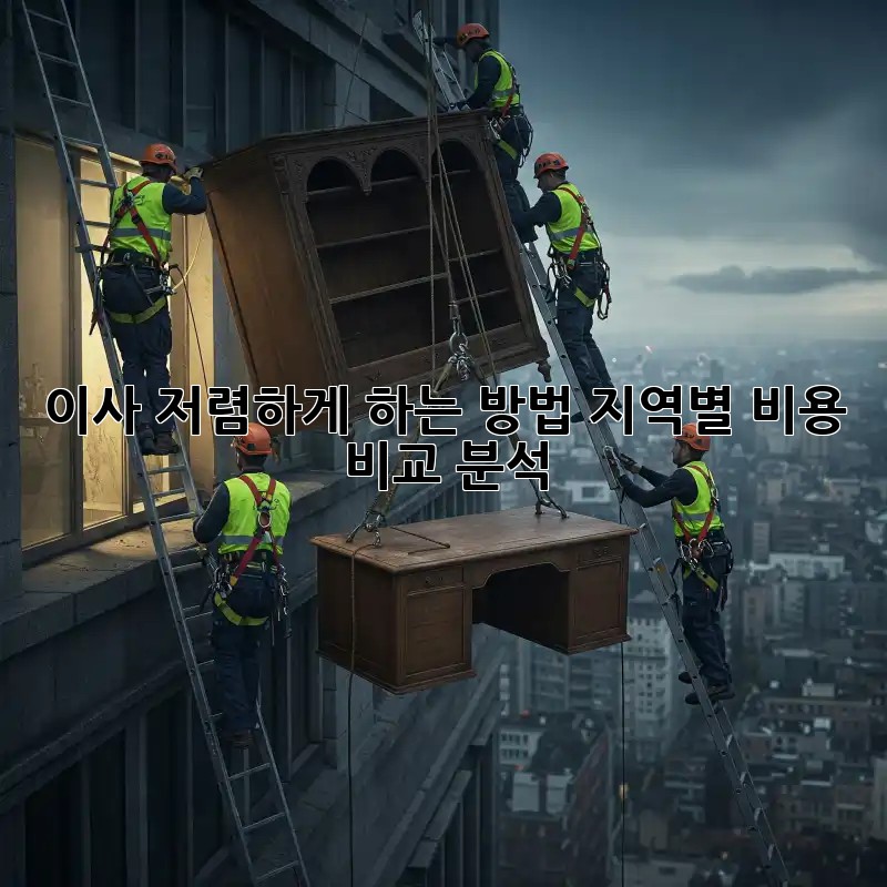 이사 저렴하게 하는 방법: 지역별 비용 비교 분석