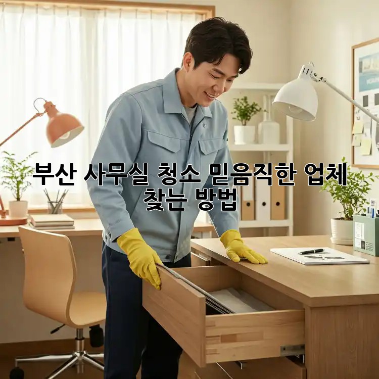 부산 사무실 청소, 믿음직한 업체 찾는 방법